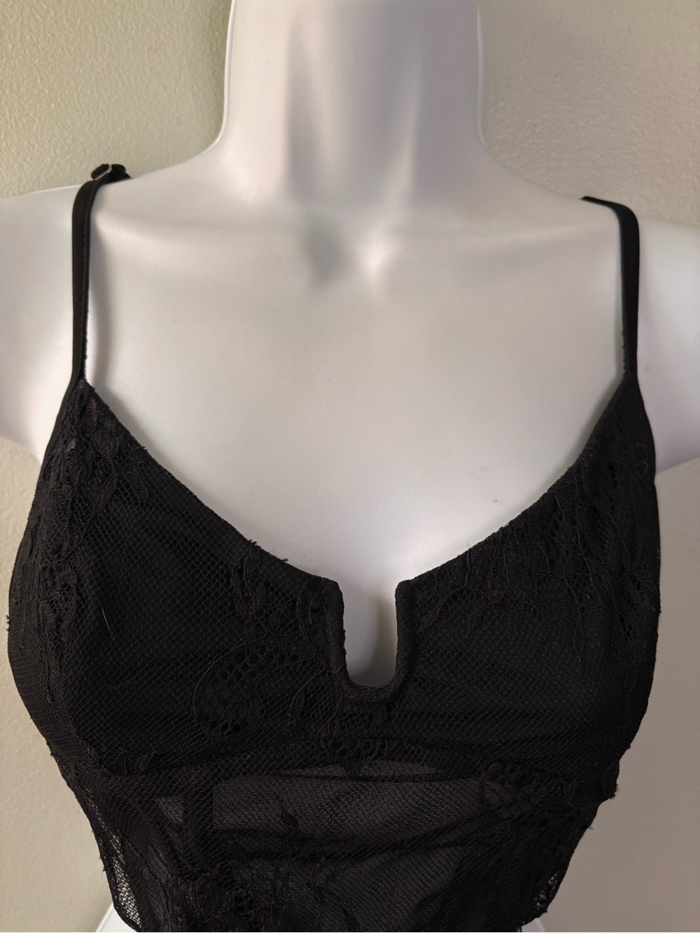 Princess Polly Black Lace Corset OS Goth Glam - Picture 3 of 13
